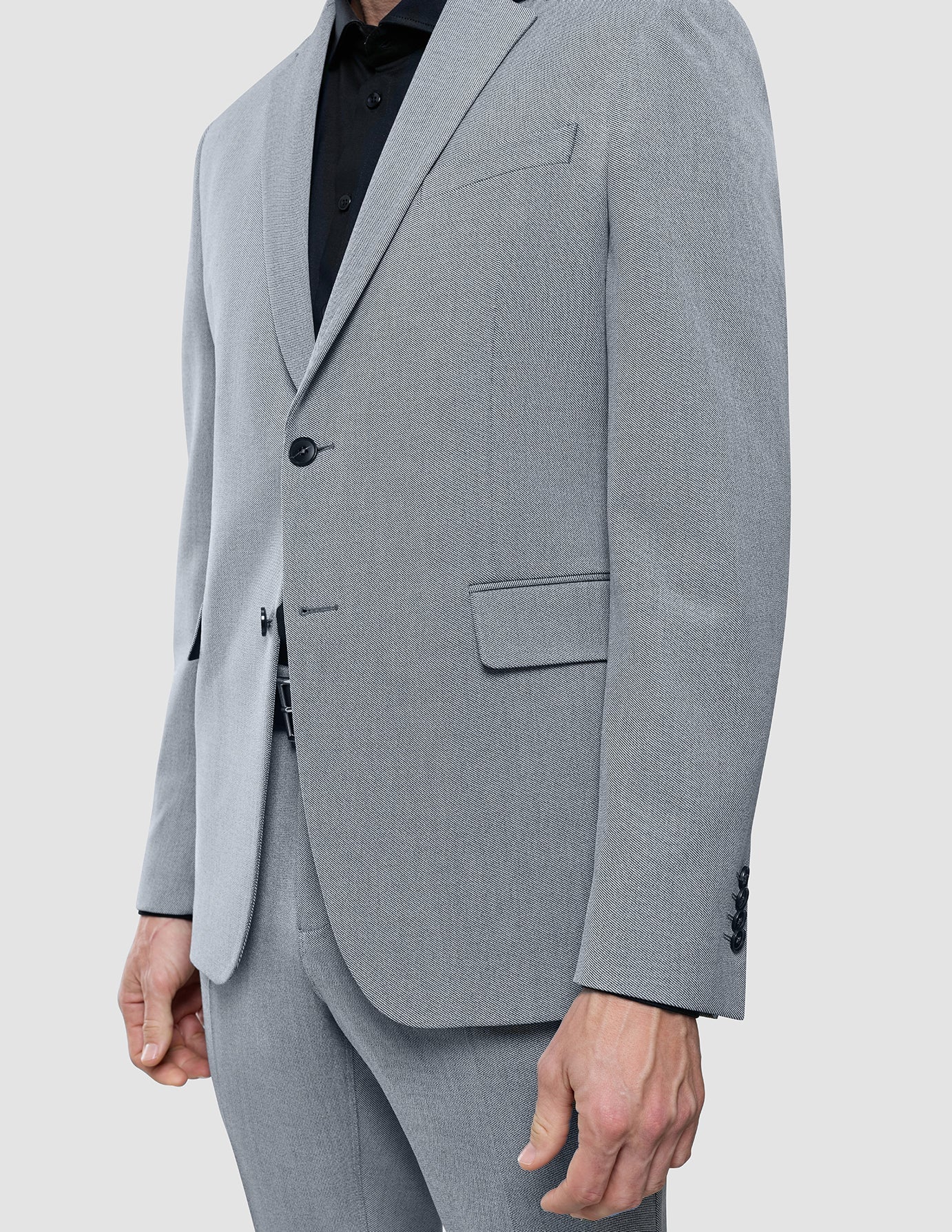Essential Blazer Regular Ash Twill